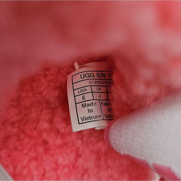 UGG Pink Adjustable Slide Sandals Oh Fluffita - Picture 9 of 14